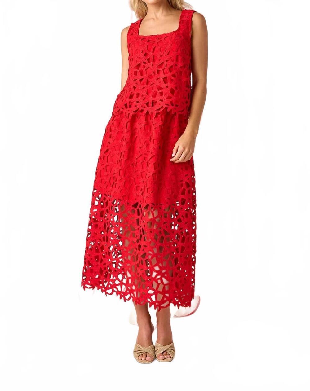 NEW CROSBY BY MOLLIE BURCH selene skirt in pomegranate